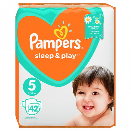 Pampers Sleep&PlayJunior 5 (11-16kg) 42 szt.