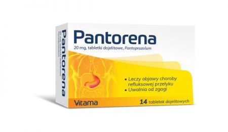 Pantorena 20 mg 14 tabletek dojelitowych