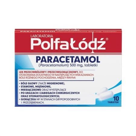 Paracetamol 500 mg 10 tabletek