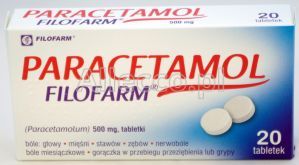 Paracetamol 500 mg 20 tabl.