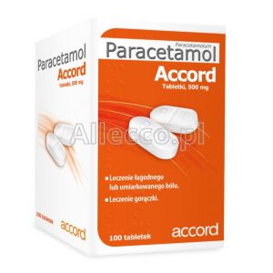 Paracetamol Accord 500 mg 100 tabletek