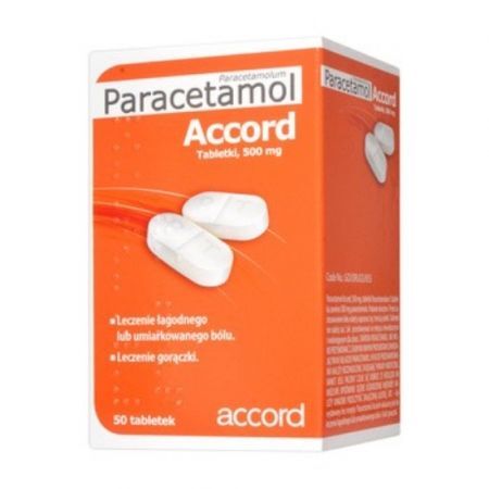Paracetamol Accord 500mg 24 tabletki