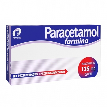 Paracetamol Farmina 125 mg 10 czopków
