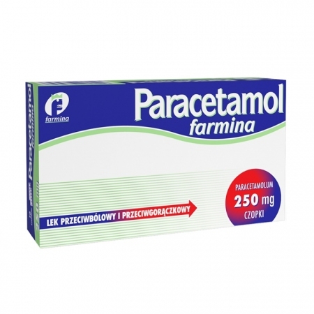 Paracetamol Farmina 250 mg 10 czopków