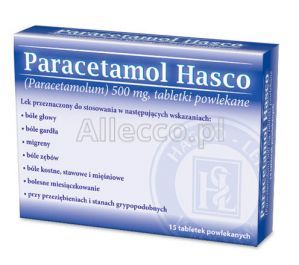 Paracetamol Hasco 500 mg 30 tabl.