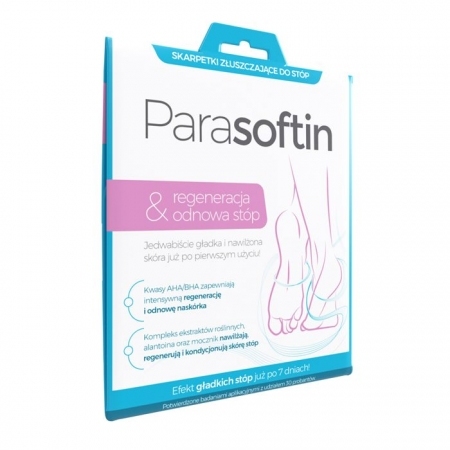 Parasoftin Regeneracja & Odnowa skarpetki złuszczające do stóp, 1 para