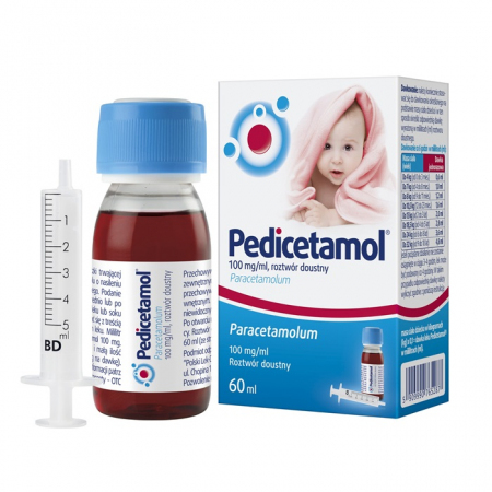 Pedicetamol roztwór 60 ml / Gorączka u dzieci