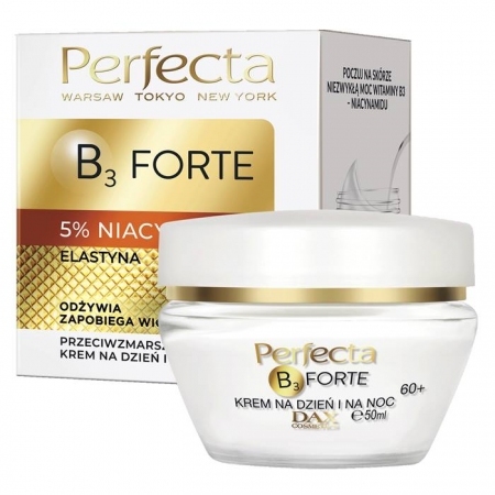 Perfecta B3 Forte krem do twarzy przeciwzmarszczkowy 60+ dzień/noc, 50 ml
