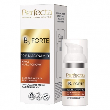 Perfecta B3 Forte odmładzające serum dzień/noc z niacynamidem 10%, 30 ml