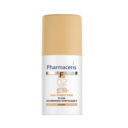 Pharmaceris F Sun-Correction 02 Sand SPF 50+ fluid ochronno-korygujący, 30 ml