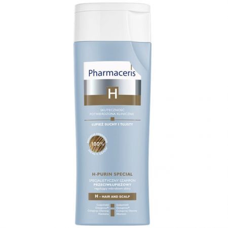 PHARMACERIS H Purin Specjalistyczny szampon przeciwłupieżowy regulujący mikrobiom skóry 250 ml