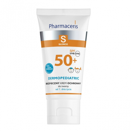 Pharmaceris S Bezpieczny krem ochronny do twarzy SPF 50+ (od 1. dnia życia) 50 ml