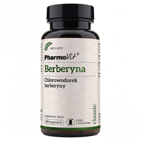 PHARMOVIT Berberyna HCL 388 mg 60 kapsułek