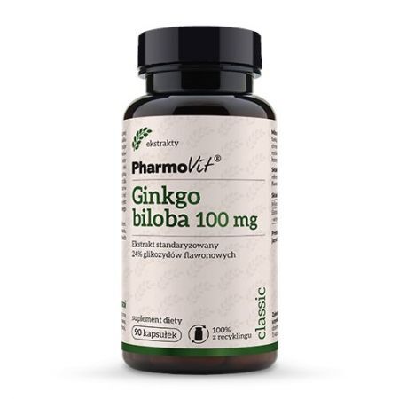 PHARMOVIT Ginkgo biloba 100 mg 90 kapsułek