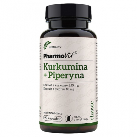 PHARMOVIT Kurkumina + Piperyna 247 mg 90 kapsułek