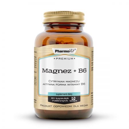 PHARMOVIT Premium Magnez + B6 60 kapsułek