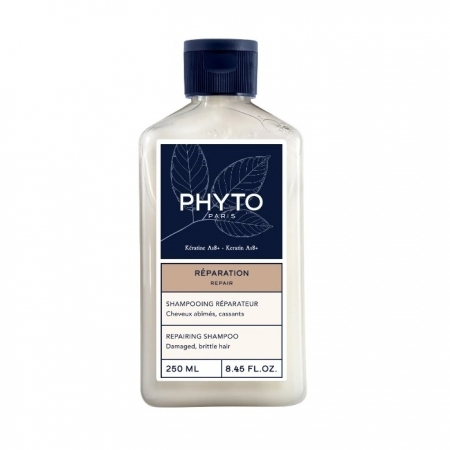 Phyto Repair Odbudowujący szampon do włosów zniszczonych z keratyną, 250 ml
