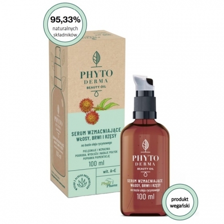 Phytoderma Beauty Oil Serum wzmacniające włosy, brwi i rzęsy 100 ml