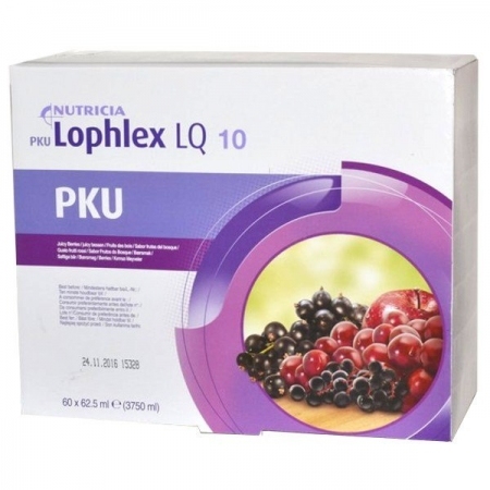 PKU Lophlex LQ płyn o smaku owoców leśnych w woreczkach, 60 x 62,5 ml