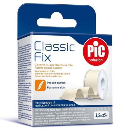 Plaster Classic Fix PIC Solutions 2,5 cm x 5 m (beżowy) 1 szt.