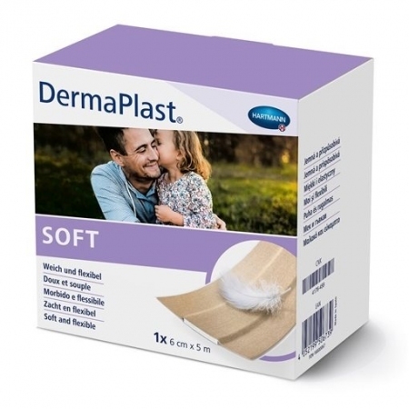 Plaster DermaPlast Soft 6 cm x 5 m 1 szt.
