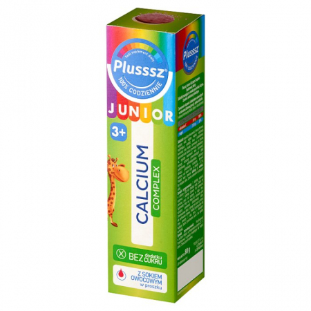 Plusssz Junior calcium complex 20 tabletek musujących