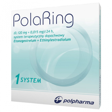 PolaRing (0,120 mg+0,015 mg)/24h 1 system terapeutyczny dopochwowy