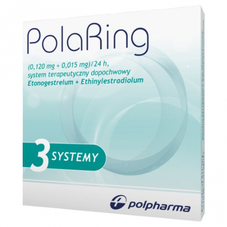 PolaRing (0,120 mg+0,015 mg)/24h 3 systemy terapeutyczne dopochwowe