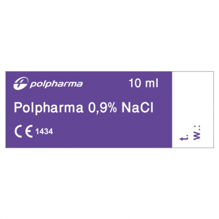 Polpharma 0,9% NaCl 10 ml 100 ampułek / Sól fizjologiczna