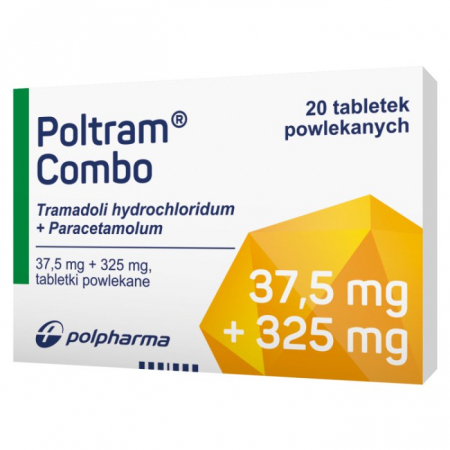 Poltram Combo 37,5 mg+325 mg 20 tabletek powlekanych