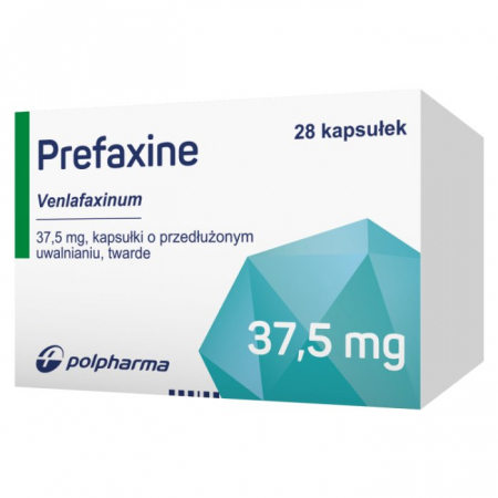 Prefaxine 37,5 mg 28 kapsułek twardych o przedłużonym uwalnianiu