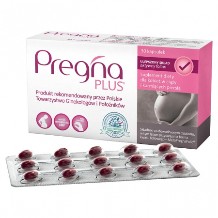 Pregna Plus kapsułki dla kobiet w ciąży, 30 szt.