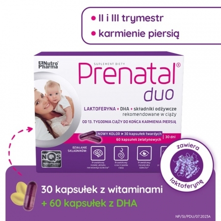 Prenatal DUO 30 kapsułek twardych + 60 kapsułek żelatynowych