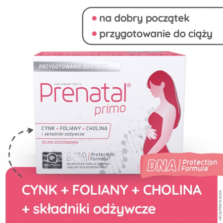 Prenatal Primo witaminy i minerały dla kobiet planujących ciążę, 30 szt.