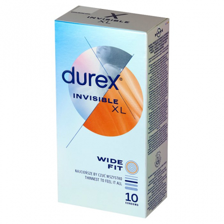Prezerwatywy Durex Invisible XL 10 sztuk