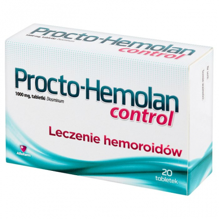 Procto-Hemolan Control 1000 mg 20 tabletek / Hemoroidy