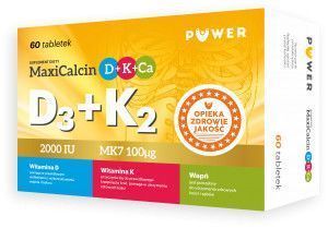 PUWER MaxiCalin D+K+Ca 60 tabletek