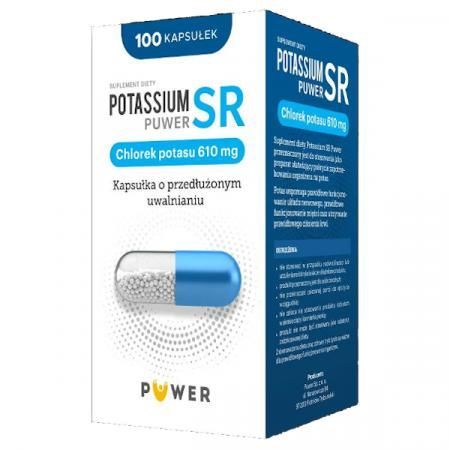 PUWER Potassium SR 610 mg 100 kapsułek o przedłużonym uwalnianiu