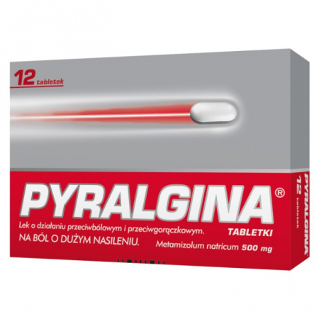 Pyralgina 500 mg 12 tabletek / Ból i gorączka