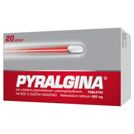 Pyralgina 500 mg 20 tabletek / Ból i gorączka