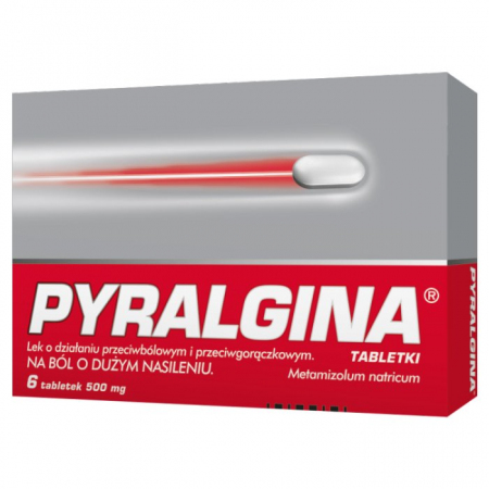 Pyralgina 500 mg 6 tabletek / Ból i gorączka