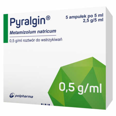 Pyralginum injection 2,5 g/5 ml, 5 ampułek po 5 ml