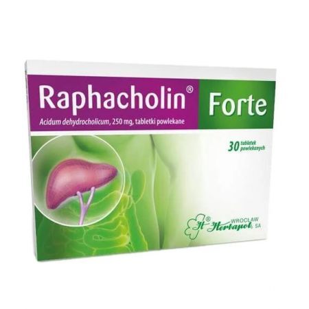 Raphacholin Forte 250 mg 30 tabletek powlekanych