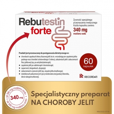 Rebutestin Forte 340 mg 60 kapsułek
