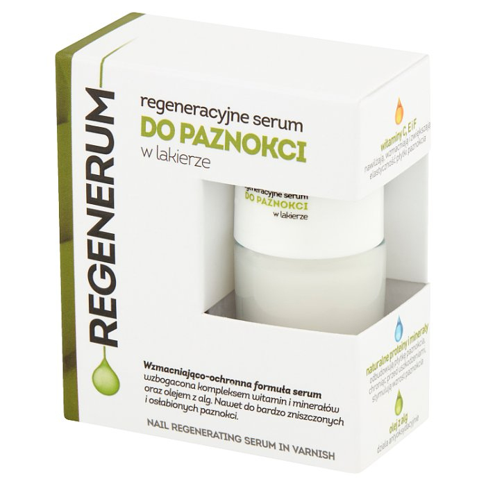 regenerum serum do paznokci w lakierze 8 ml dlonie kosmetyki allecco pl mocny zel przedluzania neonowy zielony paznokcie