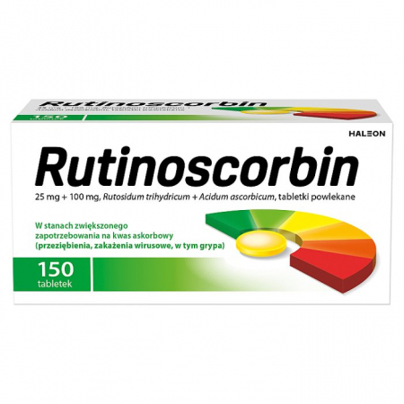 Rutinoscorbin tabletki powlekane na odporność, 150 szt.