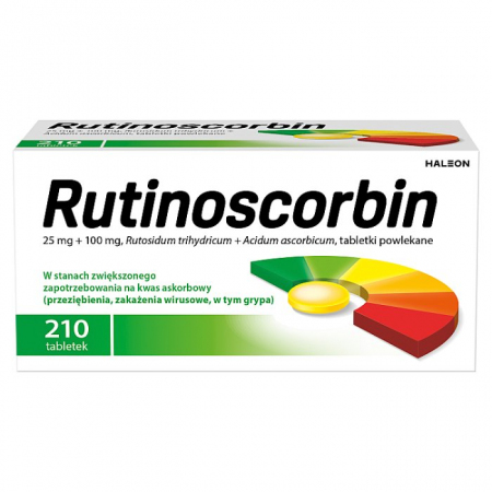 Rutinoscorbin tabletki powlekane na odporność, 210 szt.