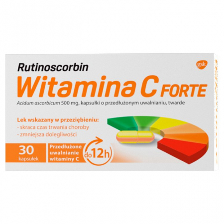 Rutinoscorbin Witamina C Forte 30 kapsułek o przedłużonym uwalnianiu / Odproność