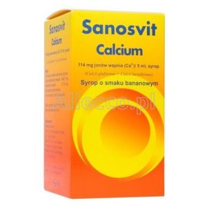 Sanosvit Calcium (smak bananowy) 150 ml