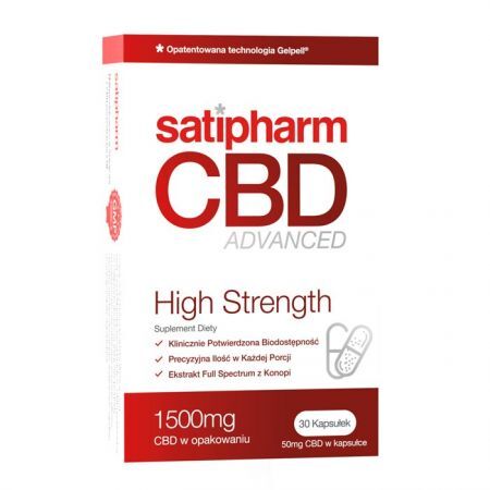 Satipharm CBD Advanced High Strength kapsułki 50 mg CBD, 30 szt.